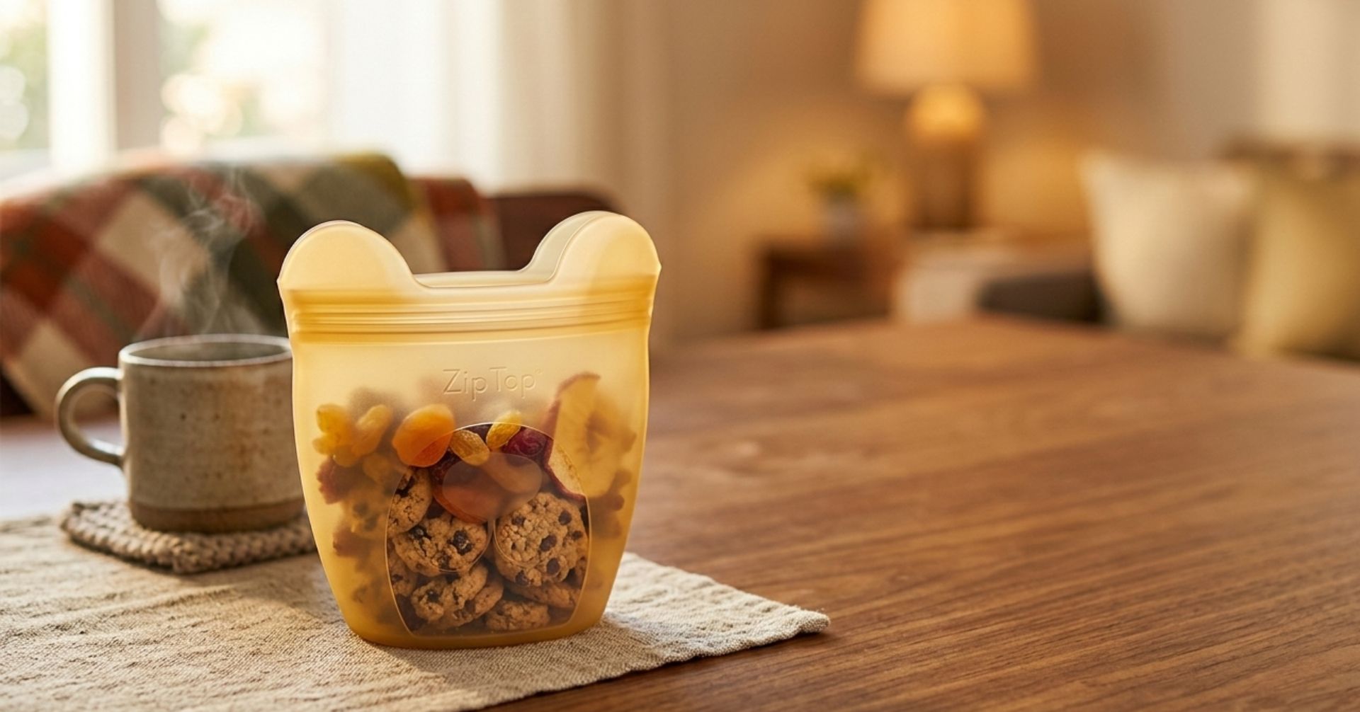 ジップトップ ベビースナックにお菓子