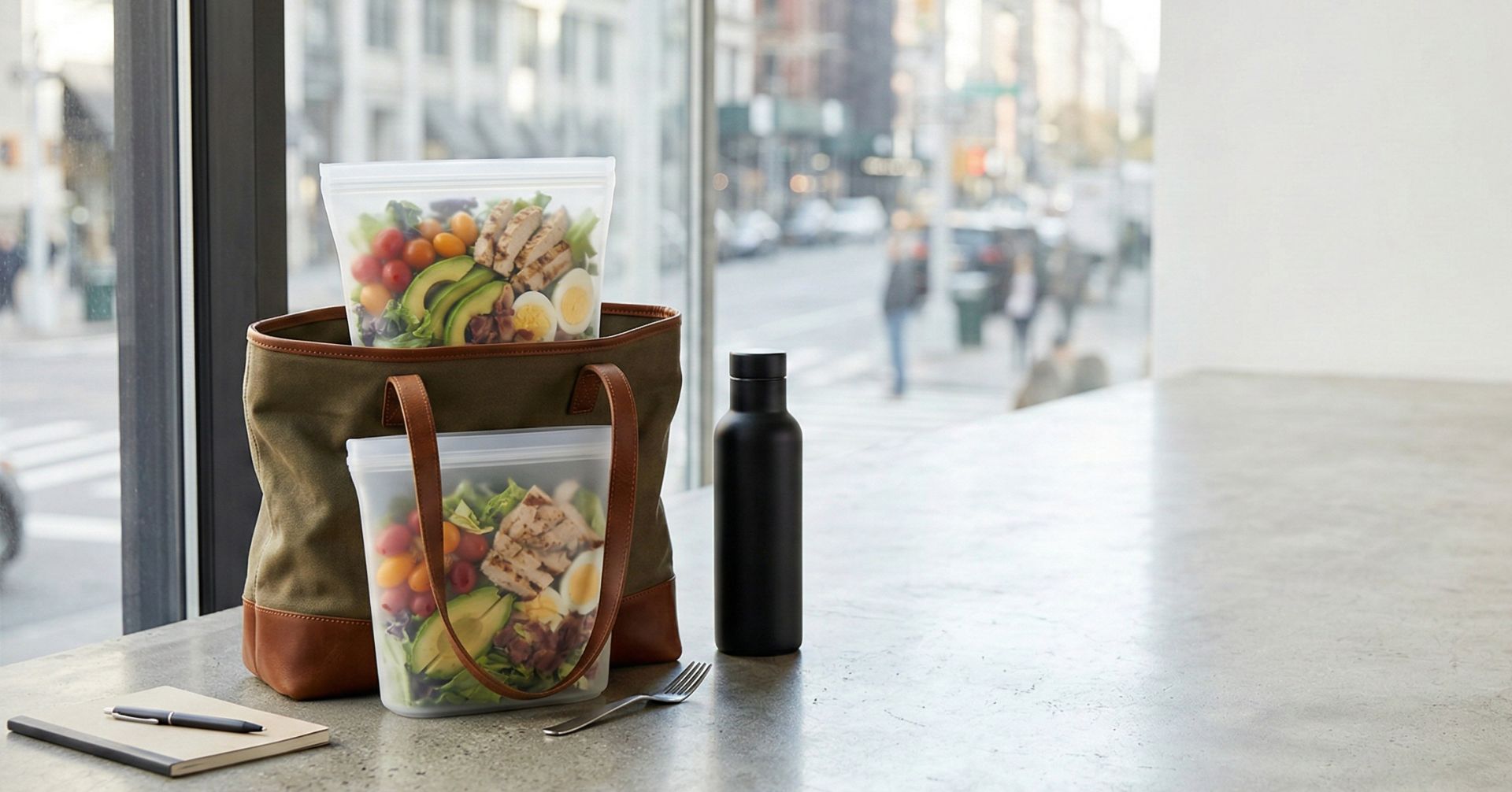 ジップトップでお弁当